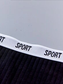 APRSEA 7pcs/Pack Ladies' Comfortable Low Rise Sexy Triangle Briefs With Letter Printed Elastic Bands, Ideal For Sports And Casual Wear