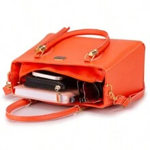 Women Tote Bags - Orange - View 5