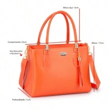 Women Tote Bags - Orange - View 6