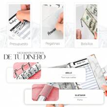 Shendy Vendy A6 Planner Folder Notebook Agenda Pocket Organizer - Pink - View 3