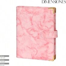 Shendy Vendy A6 Planner Folder Notebook Agenda Pocket Organizer - Pink - View 4