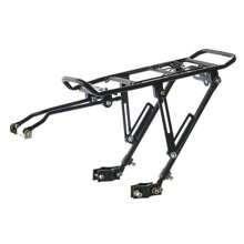 Bicycle Rear Bracket, Bicycle Seat Luggage Rack Holder Carrier For Luggage, Cargo, 90kg/190LB Load, Aluminum Alloy Adjustable Rack With Reflector For Cycling Camping Touring Sport - Black - View 5