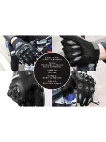 Motorcycle Gloves; Anti-Slip And Sensory Protection For Any Activity. - Grey - View 6