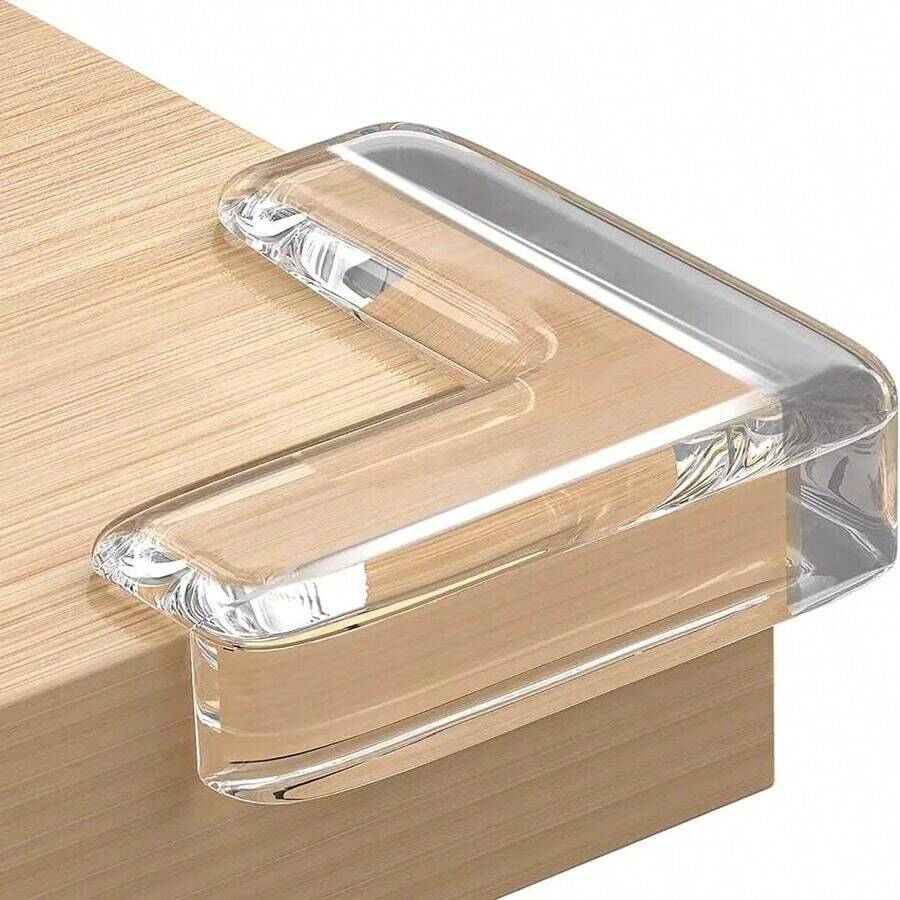 10 protetor de canto de quina de silicone para mesas moveis proteção de bebês - Transparente - Visão 1