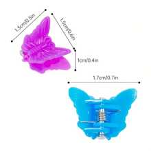 100 chiếc/gói Kẹp tóc mini hình bướm nhiều màu sắc dành cho nữ, làm bằng nhựa PS, thích hợp cho tóc mái và tóc đuôi ngựa. Kẹp tóc kiểu Dopamine, kẹp hàm tóc, kẹp giữ tóc, đồ dùng học tập, phụ kiện tóc mùa thu đông cho nữ sinh viên, phụ kiện đi nghỉ mát, trang phục mùa hè, du lịch, sinh nhật. - Nhiều màu - Xem 3