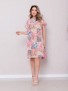 Women Dresses - 粉色 - 查看 3
