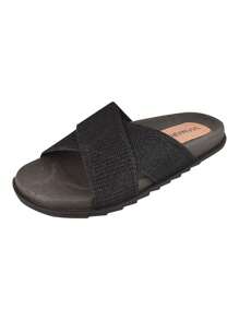 Women Flat Sandals - 黑色 - 查看 6
