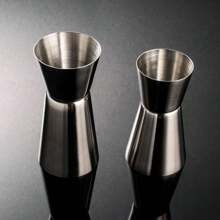 15/30ml 25/50ml Stainless Steel Cocktail Shaker Measure Cup Dual Shot Drink Spirit Measure Jigger Kitchen - Silver - View 5