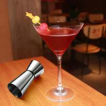 15/30ml 25/50ml Stainless Steel Cocktail Shaker Measure Cup Dual Shot Drink Spirit Measure Jigger Kitchen - Silver - View 7