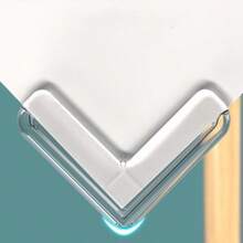 10 protetor de canto de quina de silicone para mesas moveis proteção de bebês - Transparente - Visão 3