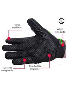 Motorcycle Gloves; Anti-Slip And Sensory Protection For Any Activity. - Green - View 6