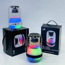 Bocina Led Bluetooth L30 Iluminación Rgb Portátil - Blanco - Ver 2