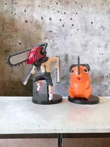 Figura ChainsawMan Set 2 pzs Pochita y Denji, Figura de Pochita y Denji,  Juguete de Chainsawman - Multicolor - Ver 2