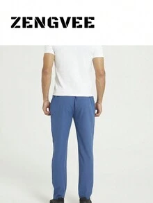 2 Pack Men's Sweatpants With Zipper Pockets Jogging Pants Fit Tapered Athletic Pants For Men Running,Workout,Lounge - 藍色 - 查看 3