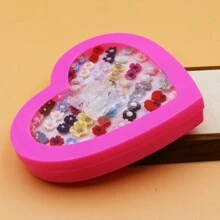 36pairs/Set Resin & Plastic Rose Shaped Earrings Mix Assorted Color & Style, Packaged In A Gift Box