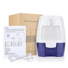 Hailicare Household Small Dehumidifier Bedroom Dryer Portable Quiet Quick Dehumidifier USB Power Cord - White - View 10