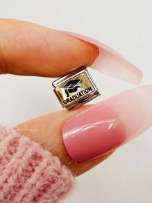 1 chiếc Vòng tay cặp đôi thời trang hàng đầu dành cho ngày lễ tình nhân năm 2025 Bướm & Gấu DIY dạng mô-đun bôi trơn, Phụ kiện làm đồ trang sức bằng thép không gỉ, Thích hợp làm quà tặng ngày lễ, tiệc tùng, phụ kiện trang phục hàng ngày - Bạc - Xem 48