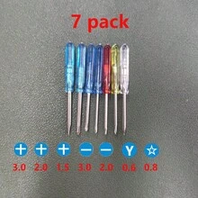 7/10/14pcs/Set Blue Mini Screwdriver Set Phillips Flat Head Crossed Screwdriver Repair Tool Kit Small Appliances Repair Tool Set - Blue - View 7