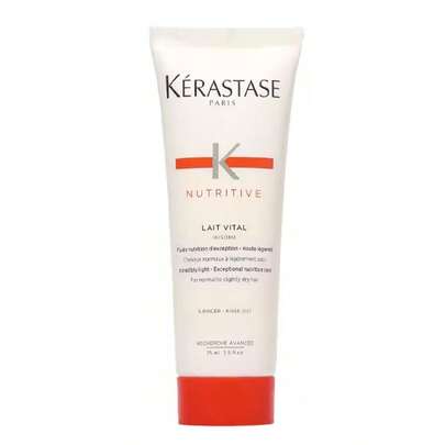  Kérastase [Travel Size] Nourishing Hair Milk, 75ml, Moisturizing Hair Conditioner Suitable For Dry Hair. Replenishes Moisture, Enhances Shine, Nourishes Hair | Smoothing & Radiant Deep Conditioning Treatment | Contains Niacinamide | Suitable For Fine To Medium Dry Hair [Random Packaging (2 Styles)]