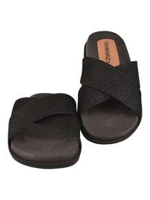 Women Flat Sandals - 黑色 - 查看 4