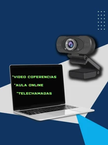 Nova Webcam Imilab Xiaomi Full Hd 1080px para Video 2mp para Imagens 30fps Com Microfone Anti Ruido - Preto - Visão 1