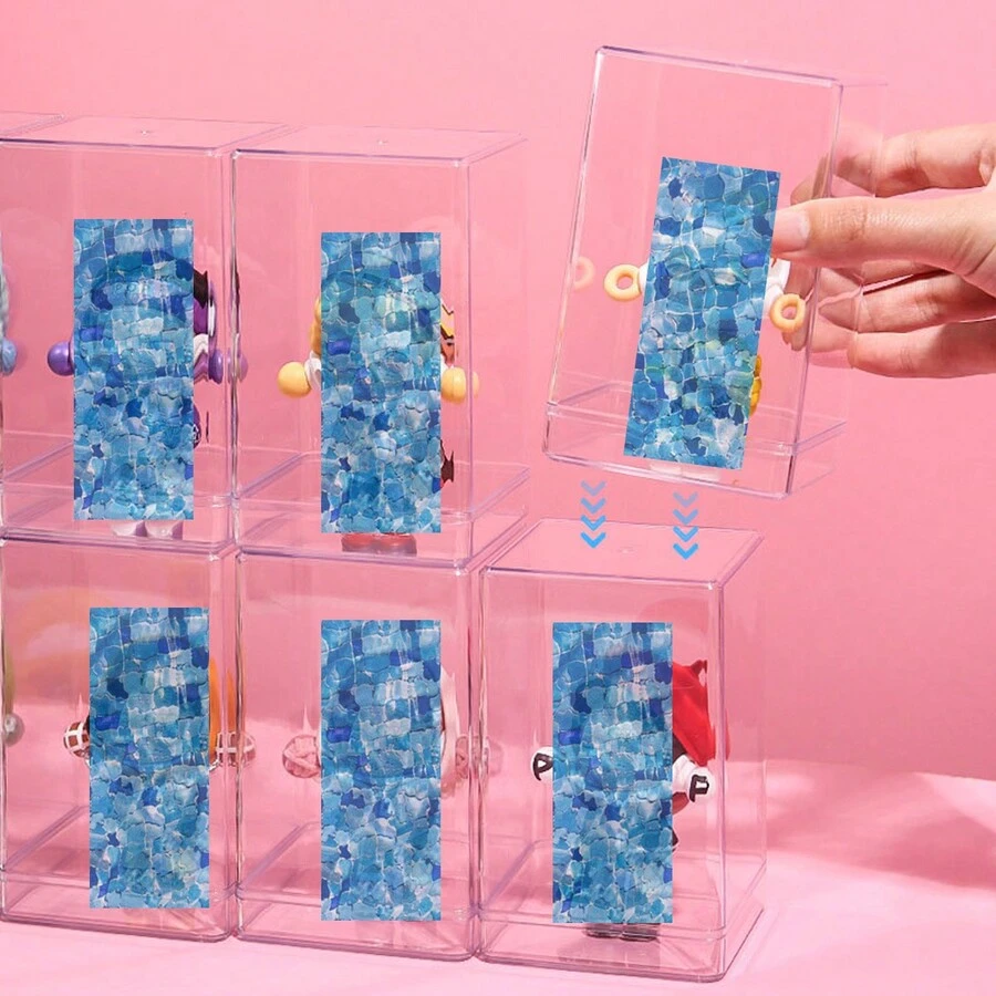 Caja De Exhibición De Acrílico Transparente, Caja De Protección Multiusos Para Montaje En Encimera Para Recuerdos Coleccionables Organizador De 30cmx20cmx10cm Macarena Estuche De Muestra