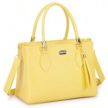 Women Tote Bags - Yellow - View 1