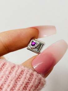 1 chiếc Vòng tay cặp đôi thời trang hàng đầu dành cho ngày lễ tình nhân năm 2025 Bướm & Gấu DIY dạng mô-đun bôi trơn, Phụ kiện làm đồ trang sức bằng thép không gỉ, Thích hợp làm quà tặng ngày lễ, tiệc tùng, phụ kiện trang phục hàng ngày - Bạc - Xem 21