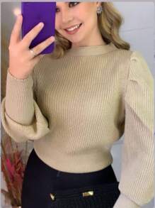 Women Tops - 杏色 - 查看 2