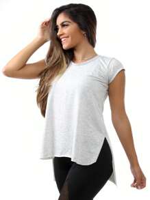 Women Sports Tees & Tanks - Xám - Xem 1
