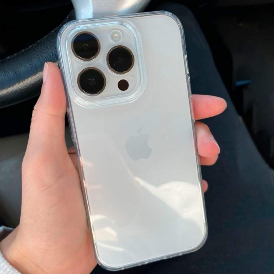 Space Case Double Camera Protection Compatible With IPhone Hard Cover Non-Yellow - 無色 - 查看 1