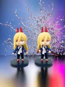 Figuras de Chainsawman, Set de Figuras de Acción ChainsawMan, Figuras de Anime Chainsawman Pochita - 2 Pzs - Ver 3