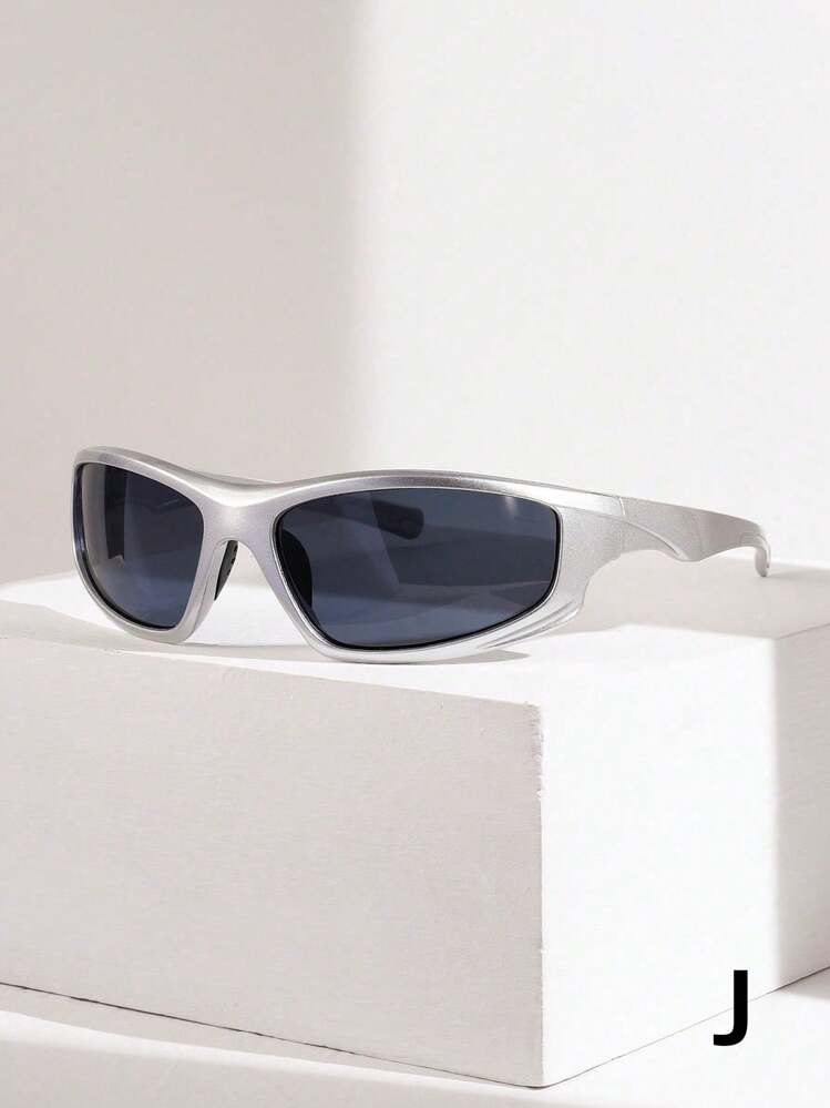 1pc Simple Fashionable Sports Cycling Glasses For Men, Suitable For Street Fashion, Party, Climbing, Camping, Gift Shades Accessories Beach Accessories Glasses Shades Looks Street Style And Suit For Sweater Jacket Sweatshirt Hoodie Leather Pants And Cargo Pants For Summer Beach Vacation,Outdoor,Travel - Multicolor - View 12