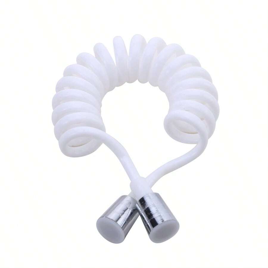 Spring Shower Nozzle Sprinkler Hose Soft Hoses Flexible Telescopic Tube Toilet Bidet Spray Pipe - White - View 1