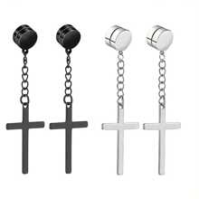 4 Pieces, Magnetic Ear Clips And Perforated Ear Clips, Suitable For Both Men And Women, Comfortable To Wear, Suitable For Daily Life Or Gatherings, Can Be Given As Gifts To Family And Friends. - 1 Set Of 4 Pieces - View 1