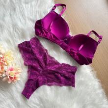 Women Sexy Lingerie Sets - Rose Red - View 2
