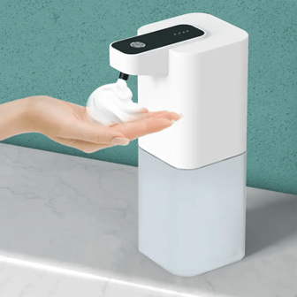 BALASHOV Automatische sensor schuimzeepdispenser wandmontage oplaadbare slimme inductiezeepdispenser schuim handdesinfecterende zeepdispenser, geweldig vakantiecadeau
