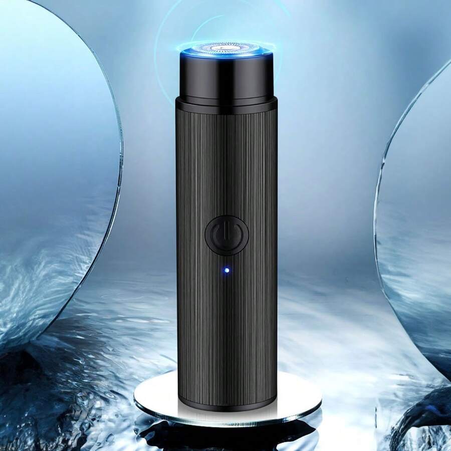 Mini Portable Electric Shaver Portable Travel Facial Beard Shavers USB Rechargeable For Face Body - Black - View 1
