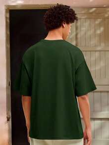 Men T-Shirts - 墨綠色 - 查看 2