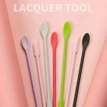 CYFUN DESIGN 1 PC Silicone Double Ended Seal Wax Spatula Multi-Use Mixing Stick Heat Resistant Glue Scraper - Multicolor - View 6