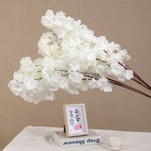 2 Psc Artificial 3-Fork DIY Encrypted Cherry Blossom Branch Wedding Arch Decoration Indoor Scenery Flowers Fake Plants,Fall Decor,Room,Desk,Garden Decor,Room Decoration Stuff, Valentine Day, Gift