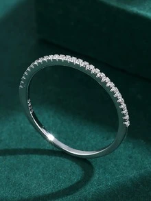 1 Miếng Gầy Nhẫn Ngón tay cái Nhẫn Đối với phụ nữ S925 Bạc nguyên chất Tốt Đồ trang sức Qủa tặng Dành cho Cô gái - Bạc - Xem 2