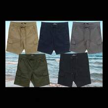 Bermuda Cargo Shorts For Men - Navy Blue - View 5