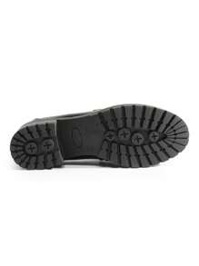 Women's Loafers Shoes Slip-On Chunky Platform Comfortable Dressy Business Casual Preppy Loafers - 黑色/PU - 查看 10
