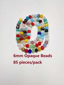 1 sợi Thập cẩm Ly Pha lê Hạt Đối với Đồ trang sức Lỏng lẻo Spacer Cây Đồ trang trí - Nhiều màu - Xem 11