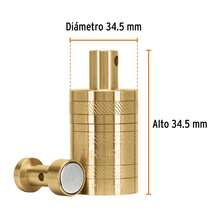 Brass Plumb Bob 12 Oz With Center And Magnetic Guide, Truper - Gold - View 3