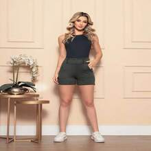 Women Shorts - 綠色 - 查看 3