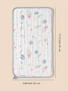 5 قطع بطانيات لف طفل ناعمة معتمدة من Oeko-Tex مطبوعة بنجوم وفضاء، مناسبة للاستخدام اليومي للأطفال كمنشفة وجه أو حلقة أو بطانية طفل