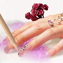 10/20/50/100/200/380/500/970 Pcs 75mm Orange Wood Nail Sticks Double Sided Multi Functional Cuticle Pusher, Manicure Pedicure Tool,Nail Supplies,Nail Tools,Nail Art Tools,Back To School,Nails,Nail Tools For Press On Nails