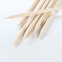 10/20/50/100/200/380/500/970 Pcs 75mm Orange Wood Nail Sticks Double Sided Multi Functional Cuticle Pusher, Manicure Pedicure Tool,Nail Supplies,Nail Tools,Nail Art Tools,Back To School,Nails,Nail Tools For Press On Nails